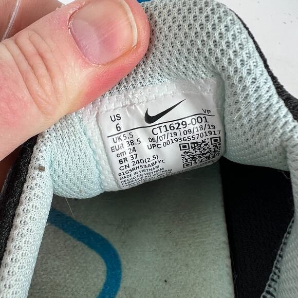 Nike Zoom Pulse CT1629-001 Sneaker Men's 6 Black Teal Tint Slip Running Shoes - Picture 12 of 12